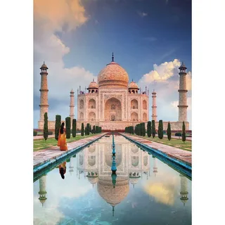 Taj Mahal : Cours Vers Le Puzzle Au Trésor 1500 Pièces de Clementoni, édition Multicolore – boîte 2 sur 2