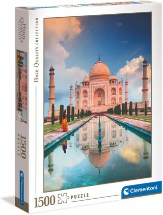Taj Mahal : Cours Vers Le Puzzle Au Trésor 1500 Pièces de Clementoni, édition Multicolore – boîte 1 sur 2