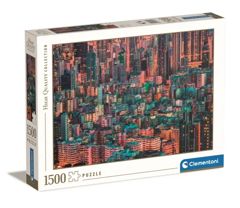 Puzzel - 1500 Stukjes - The Hive Hong Kong - Puzzel Voor Volwassenen - High Quality Collection fra Clementoni, Flerfarvet-udgave – æske 2 af 2