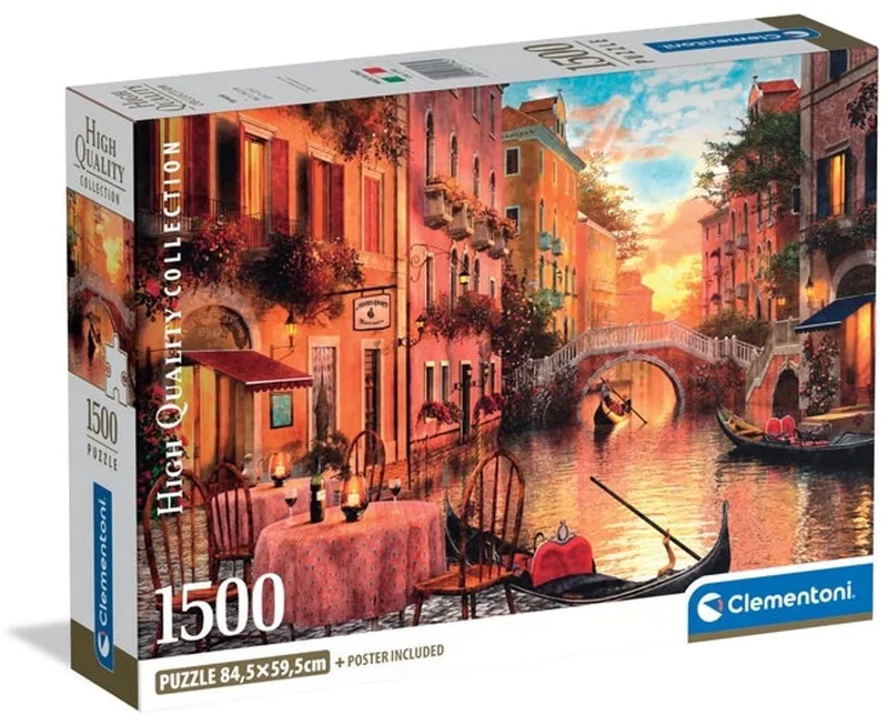 Puzzel - 1500 Stukjes - Venezia - Puzzel Voor Volwassenen - High Quality Collection from Clementoni, Multicolour edition – box