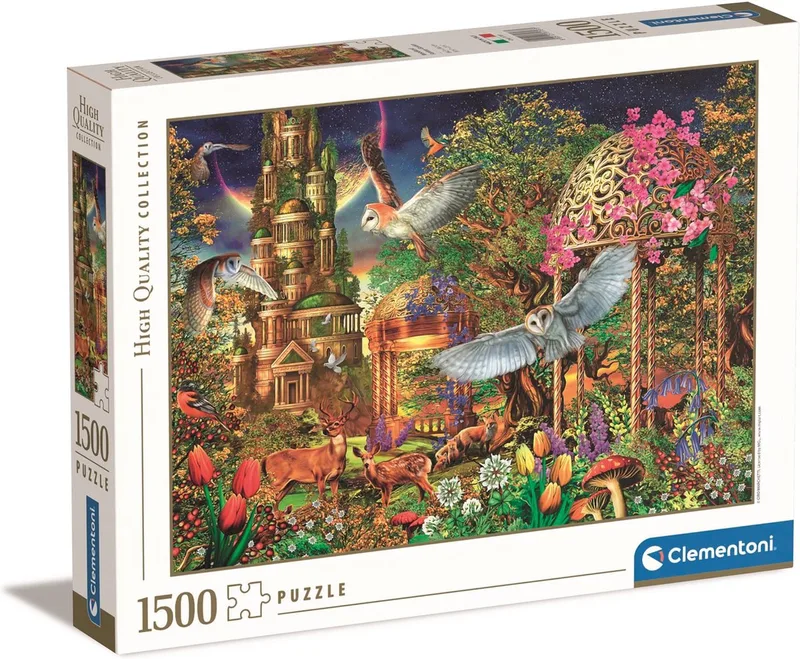 Puzzel - 1500 Stukjes - Woodland Fantasy Garden - Puzzel Voor Volwassenen - High Quality Collection van Clementoni, editie Multi kleur – doos