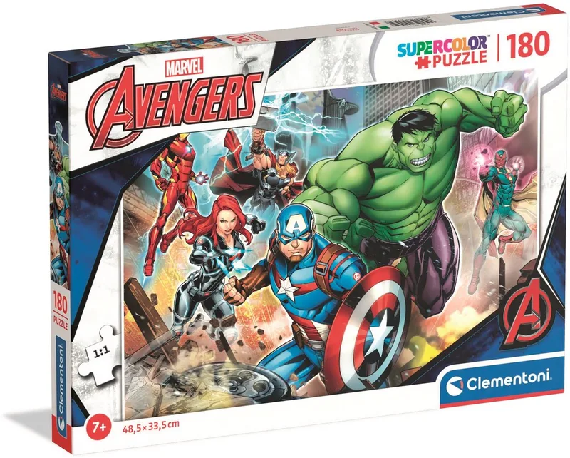 Puzzel - 180 Stukjes - Avengers - Puzzel Voor Kinderen - Vanaf 7 Jaar from Clementoni, Multicolour edition – box