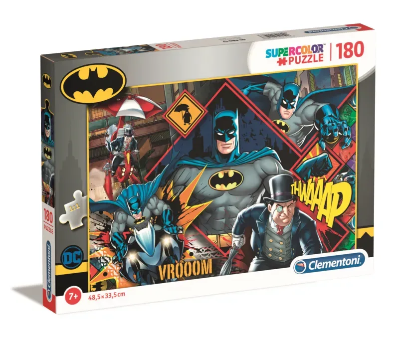le Puzzle européen Made in Italie Puzzle Batman - 150 à 199 pièces de Clementoni, édition Multicolore – boîte 2 sur 2