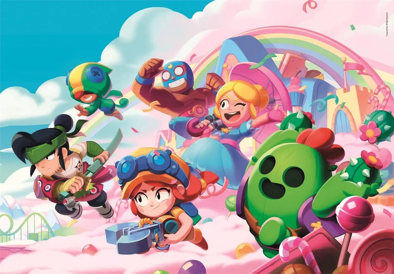 Puzzel - 180 Stukjes - Brawl Stars Design 2 - Kinderpuzzel - Legpuzzel - Vanaf 7 Jaar de Clementoni, édition Vert – boîte
