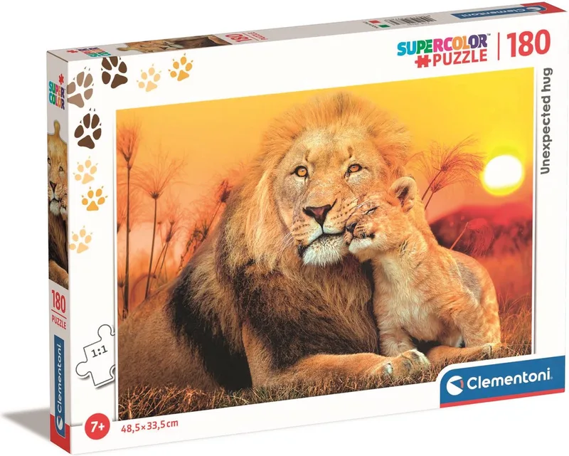Puzzel - 180 Stukjes - Fotografie van Puppies - Kinderpuzzel - Vanaf 7 Jaar van Clementoni, editie Meerkleurig – doos 1 van 2