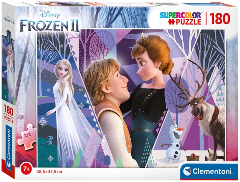 Puzzel - 180 Stukjes - Frozen 2 - Kinderpuzzel - Vanaf 7 jaar de Clementoni, édition Multicolore – boîte 1 sur 2