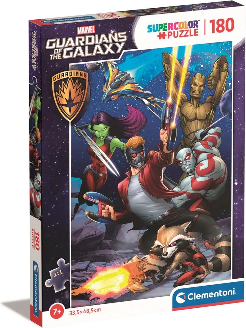 Puzzel 180 Stukjes Marvel Guardians Of The Galaxy, Kinderpuzzels, 7-9 jaar, 29783 from Clementoni, Multicolour edition – box