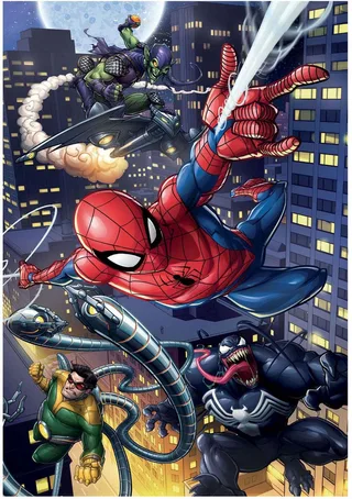 Puzzel - 180 Stukjes - Spiderman - Puzzel Voor Kinderen - Supercolor from Clementoni, Multicolour edition – box 1 of 2