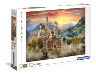 Puzzel - 2000 Stukjes - Neuschwanstein Kasteel - Puzzel Voor Volwassenen - High Quality van Clementoni, editie Multi kleur – doos 2 van 2