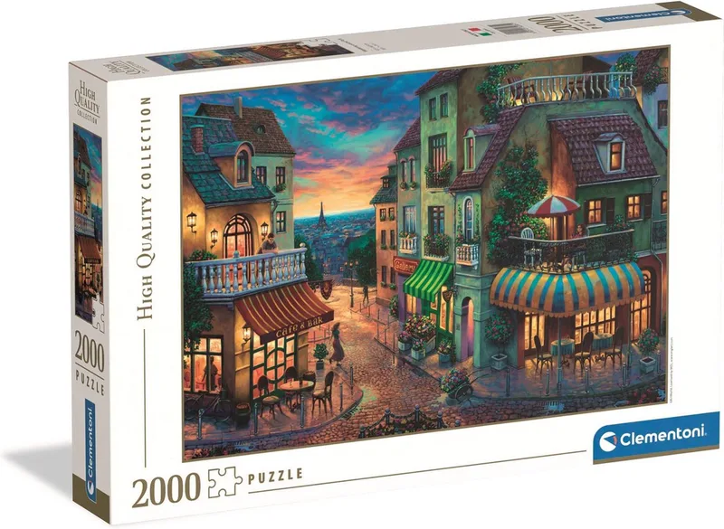 Puzzel - 2000 Stukjes - Wandering Around Paris - Puzzel Voor Volwassenen - High Quality Collection van Clementoni, editie Meerkleurig – doos