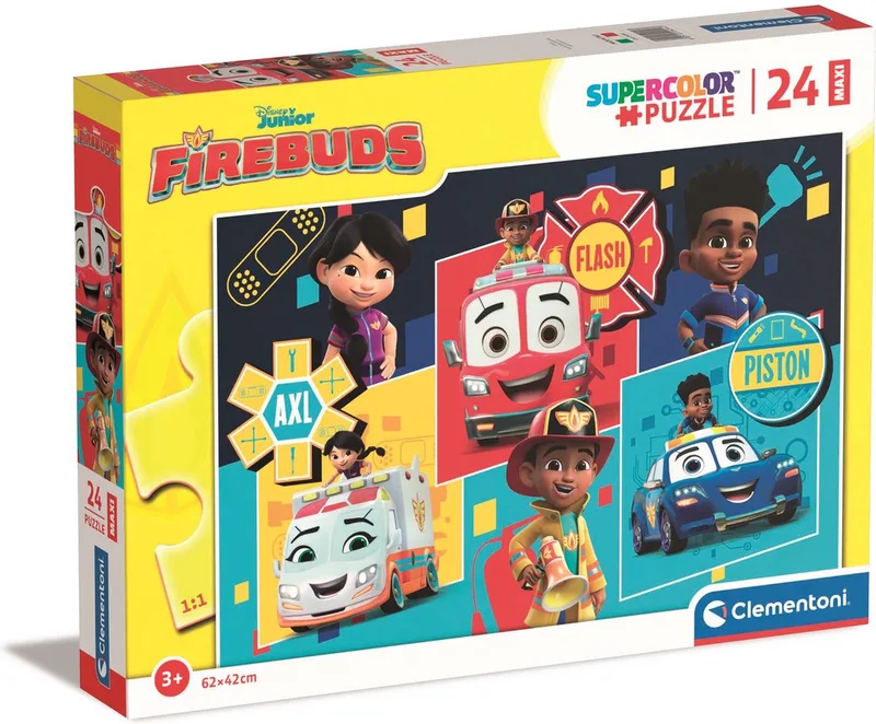 Puzzel - 24 Maxi Stukjes - Disney Firebud - Kinderpuzzel - Vanaf 3 jaar fra Clementoni – æske