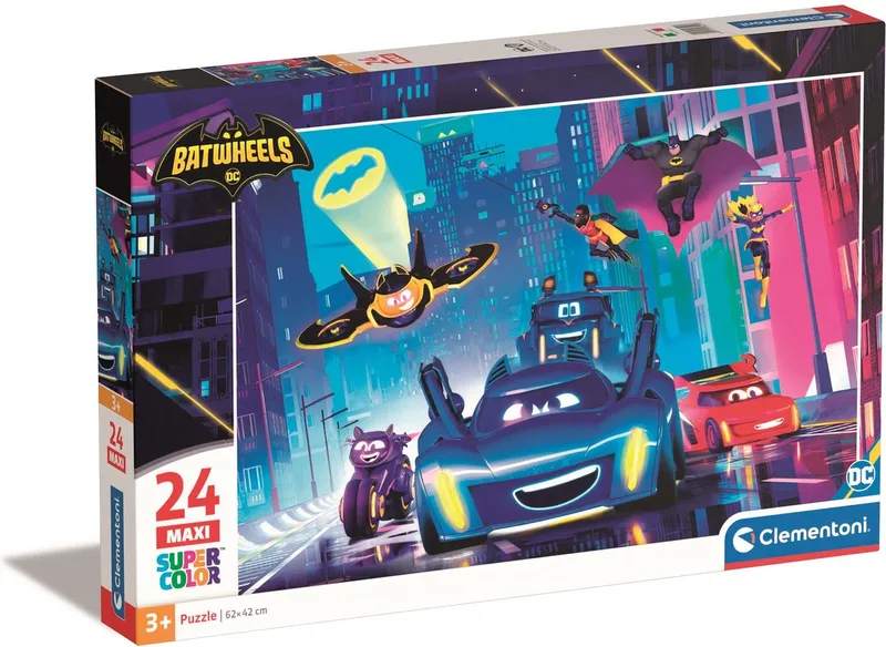 Puzzel - 24 Stukjes - Maxi Batwheels - Puzzel Voor Kinderen - Vanaf 3 Jaar from Clementoni, Multi-coloured edition – box
