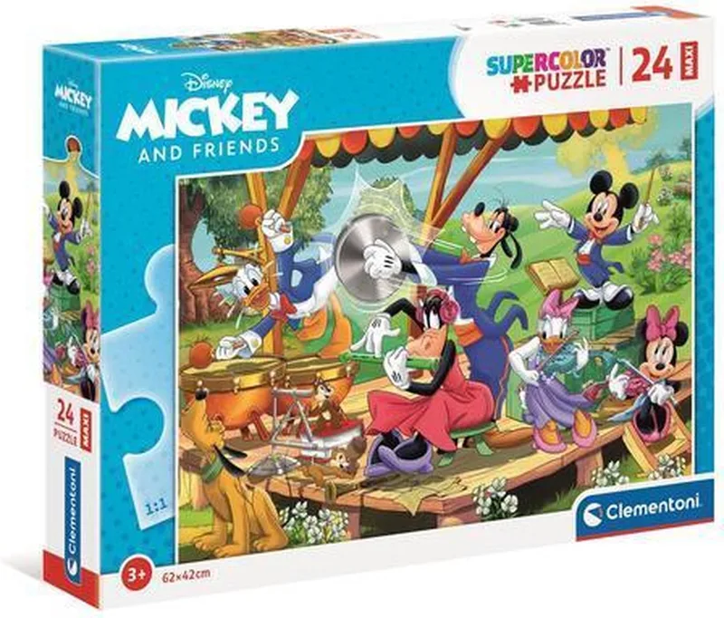 Puzzel - 24 Stukjes - Mickey en Vrienden - Maxi Puzzel voor Kinderen from Clementoni, Multicolour edition – box 1 of 2