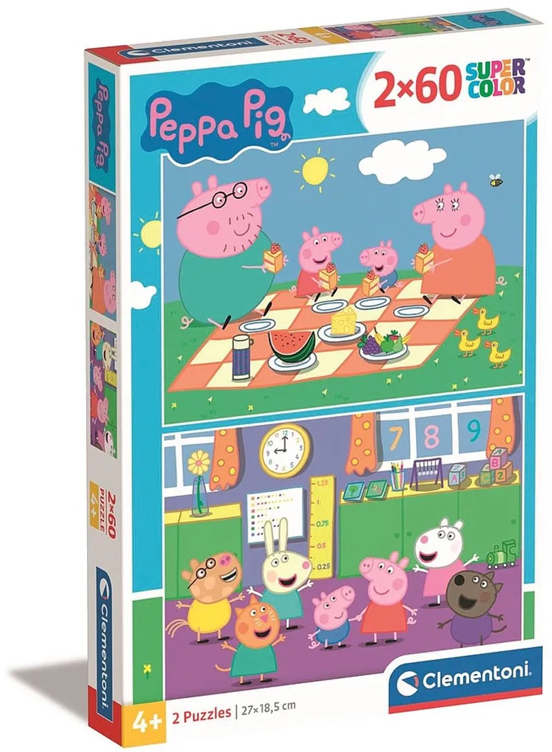 Puzzel - 2x60 Stukjes - Pixar Thema - Puzzel Voor Kinderen van Clementoni, editie Meerkleurig – doos