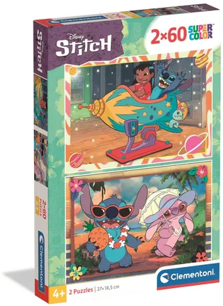Puzzel - 2X60 Stukjes - Stitch Thema - Puzzel Voor Kinderen - Vanaf 4 Jaar from Clementoni, Multicolour edition – box 1 of 2
