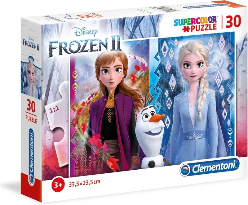Puzzel - 30 Stukjes - Frozen 2 - Kinderpuzzel - Vanaf 10 jaar fra Clementoni, Flerfarvet-udgave – æske