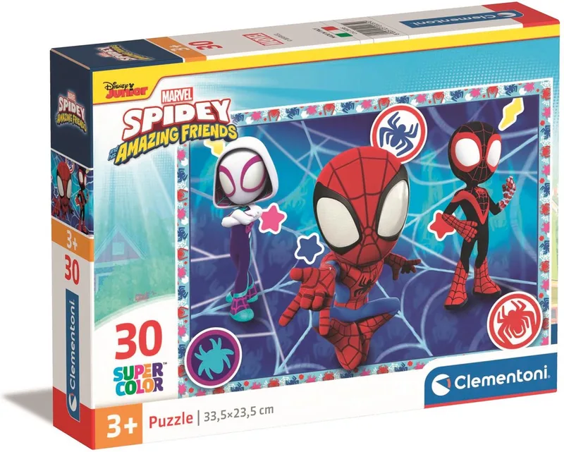 Puzzel - 30 Stukjes - Marvel Spidey - Kinderpuzzel - Vanaf 3 Jaar van Clementoni, editie Meerkleurig – doos