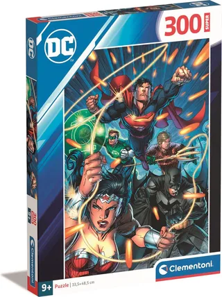 Puzzel - 300 Stukjes - DC Comics Justice League - Kinderpuzzel - Vanaf 9 Jaar from Clementoni, Multicolour edition – box 1 of 2