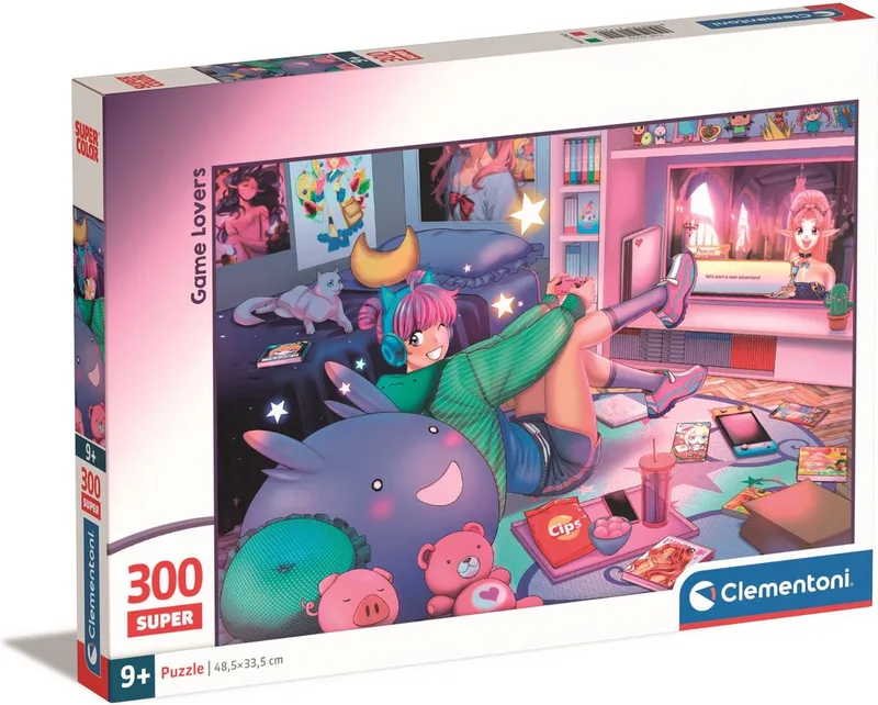 Puzzel - 300 Stukjes - Game Lovers - Puzzel Voor Kinderen - Vanaf 9 Jaar van Clementoni, editie Meerkleurig – doos 1 van 2