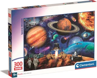 Puzzel - 300 Stukjes - Ruimtemissie - Puzzel Voor Kinderen - Vanaf 9 Jaar fra Clementoni, Flerfarvet-udgave – æske 1 af 2