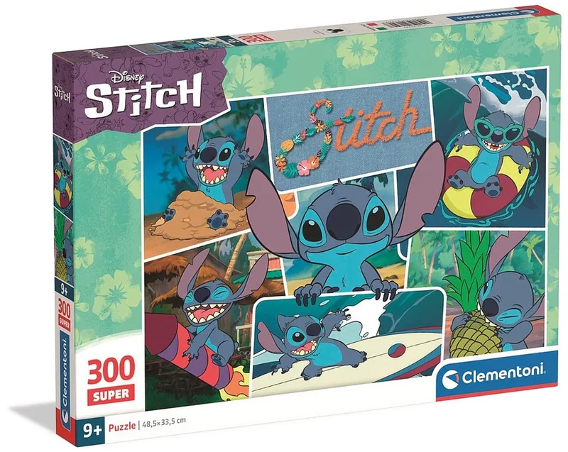 Puzzel - 300 Stukjes - Stitch 2025 - Puzzel Voor Kinderen - Vanaf 9 Jaar from Clementoni, Multicolour edition – box
