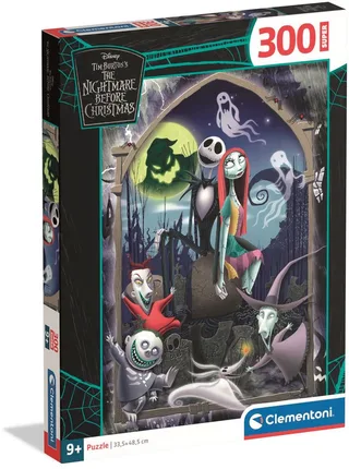 Puzzel - 300 Stukjes - Super Nightmare Before Christmas - Puzzel Voor Kinderen - Vanaf 9 Jaar van Clementoni, editie Meerkleurig – doos 1 van 2