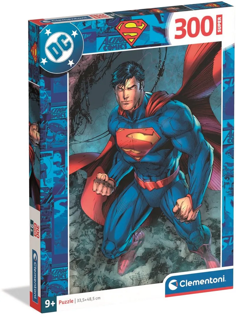 Puzzel - 300 Stukjes - Superman - Kinderpuzzel vanaf 9 jaar from Clementoni, Multicolour edition – box