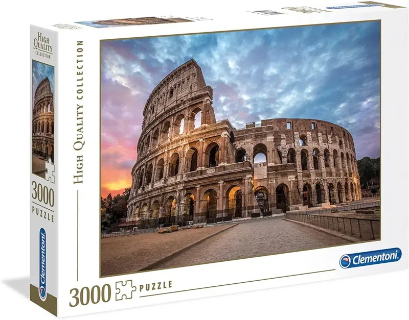 le Puzzle européen Made in Italie Puzzle Coliseum Sunrise - 3000 pièces de Clementoni, édition Multi kleur – boîte 2 sur 2