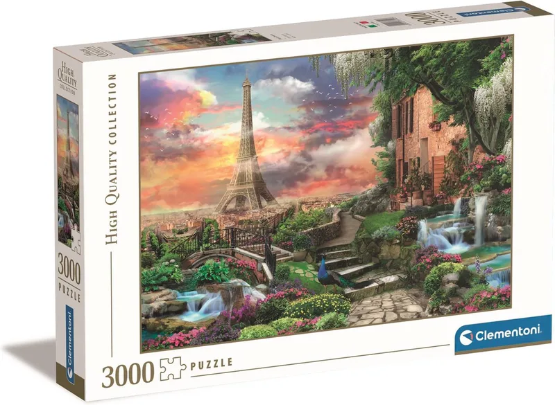 Puzzel - 3000 Stukjes - Droom van Parijs - Puzzel Voor Volwassenen - High Quality Collection van Clementoni, editie Meerkleurig – doos