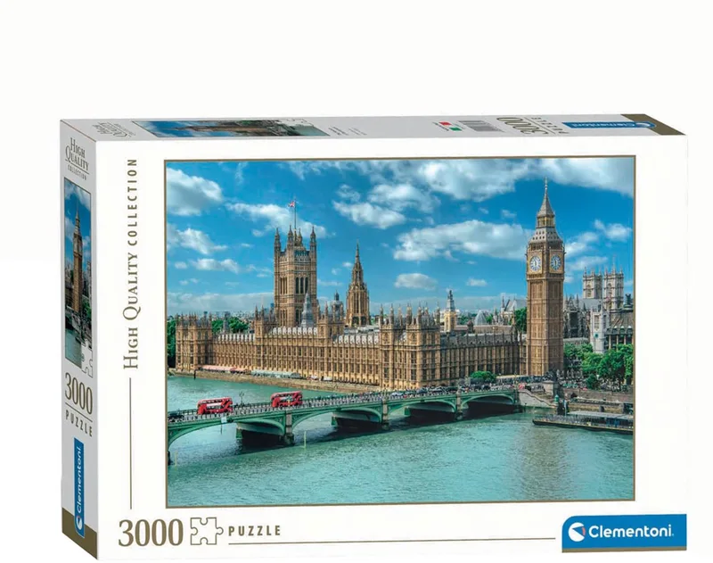 Puzzel - 3000 Stukjes - Houses of Parliament - Puzzel Voor Volwassenen - High Quality Collection van Clementoni, editie Meerkleurig – doos