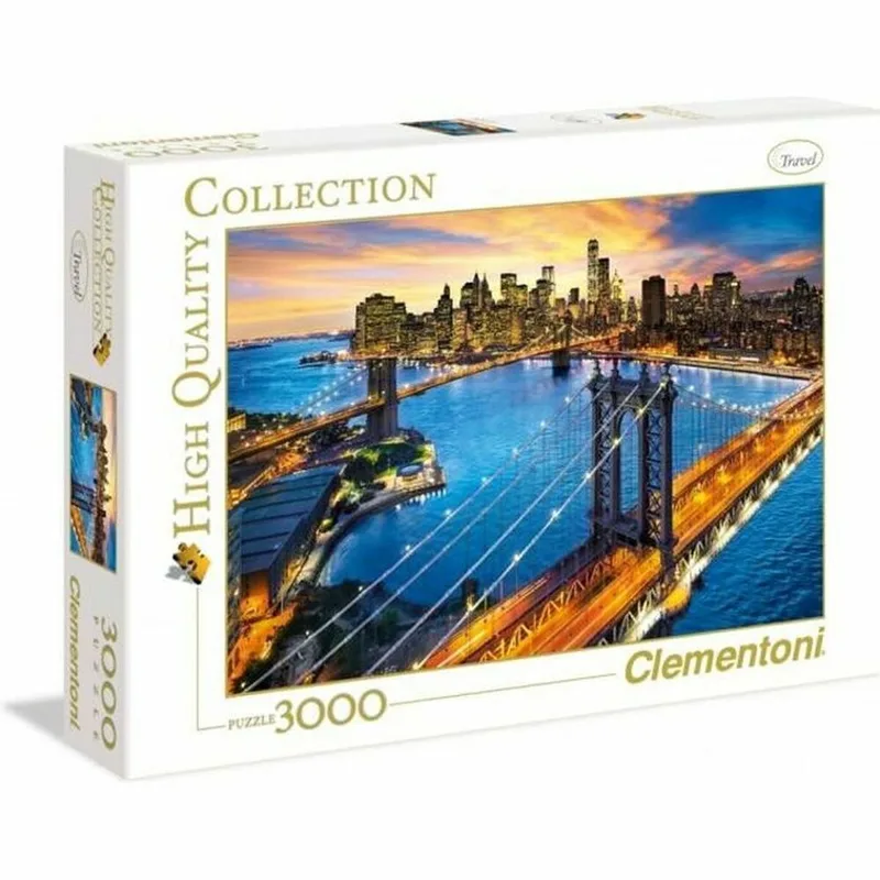 Puzzel - 3000 Stukjes - New York - Puzzel Voor Volwassenen - High Quality Collection from Clementoni, Multi kleur edition – box 1 of 2