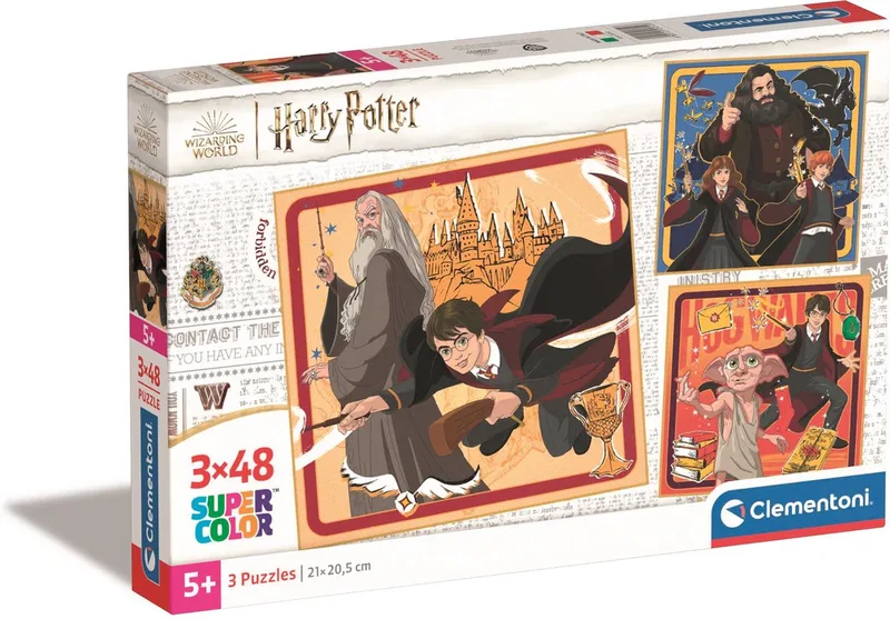 Puzzel - 3x48 Stukjes - Harry Potter - Kinderpuzzel - Vanaf 5 jaar from Clementoni, Multicolour edition – box