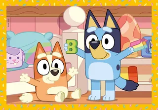 Puzzel - 4-in-1 Bluey - Kinderpuzzels vanaf 3 jaar från Clementoni, utgåva Flerfärgad – kartong 4 av 5