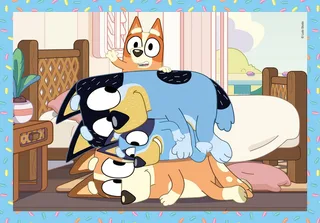 Puzzel - 4-in-1 Bluey - Kinderpuzzels vanaf 3 jaar från Clementoni, utgåva Flerfärgad – kartong 5 av 5