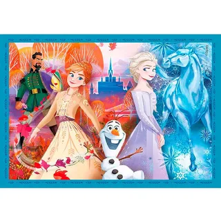 Puzzel - 4 in 1 - Frozen - Puzzel Voor Kinderen - Supercolor de Clementoni, édition Disney Frozen – boîte 3 sur 4