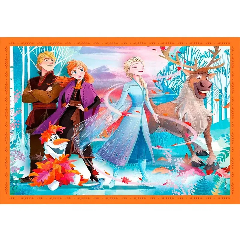 Puzzel - 4 in 1 - Frozen - Puzzel Voor Kinderen - Supercolor de Clementoni, édition Disney Frozen – boîte 4 sur 4
