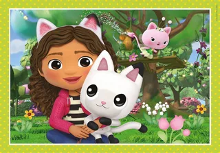 Puzzel - 4 in 1 Gabby's Dollhouse - Puzzels van 12, 16, 20 en 24 stukjes - Vanaf 3 jaar van Clementoni, editie Meerkleurig – doos 3 van 5