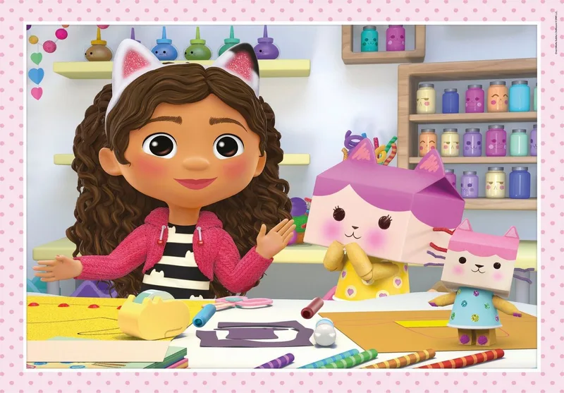 Puzzel - 4 in 1 Gabby's Dollhouse - Puzzels van 12, 16, 20 en 24 stukjes - Vanaf 3 jaar van Clementoni, editie Meerkleurig – doos 2 van 5