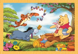 Puzzel - 4 Puzzels in 1 Doos - Puzzel Voor Kinderen - Vanaf 3 jaar fra Clementoni, Winnie the Pooh-udgave – æske 2 af 2