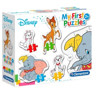 Puzzel - 4 Stuks - My First Puzzles Disney - Voor Kinderen Vanaf 2 Jaar fra Clementoni, Flerfarvet-udgave – æske 2 af 2