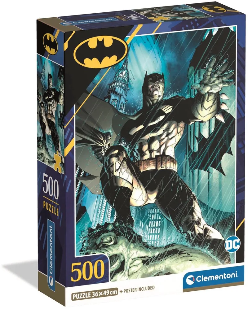Puzzel - 500 Stukjes - Batman Compact Box - Puzzel Voor Kinderen en Volwassenen from Clementoni, Multicolour edition – box