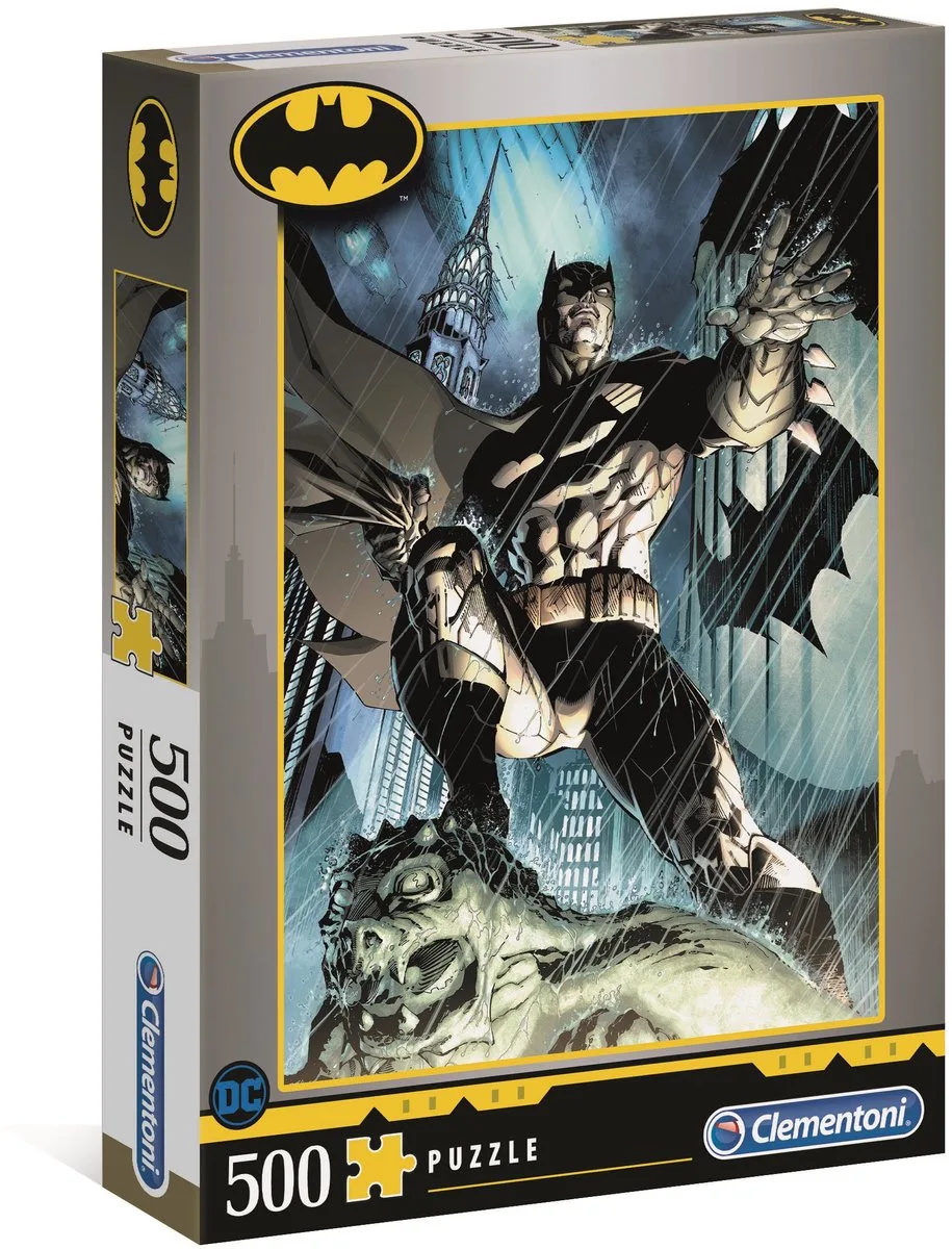 Puzzel - 500 Stukjes - Batman op Gargouille - Puzzel Voor Kinderen en Volwassenen - High Quality Collection de Clementoni, édition Multicolore – boîte