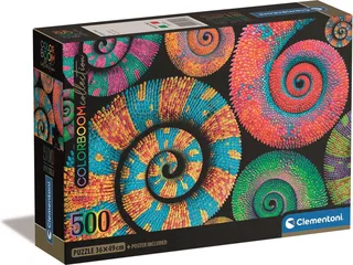 Puzzel - 500 Stukjes - Colorboom Curly Tails - Puzzel Voor Volwassenen - High Quality Collection van Clementoni, editie Meerkleurig – doos 1 van 2