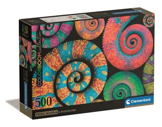 Puzzel - 500 Stukjes - Colorboom Curly Tails - Puzzel Voor Volwassenen - High Quality Collection van Clementoni, editie Meerkleurig – doos 2 van 2