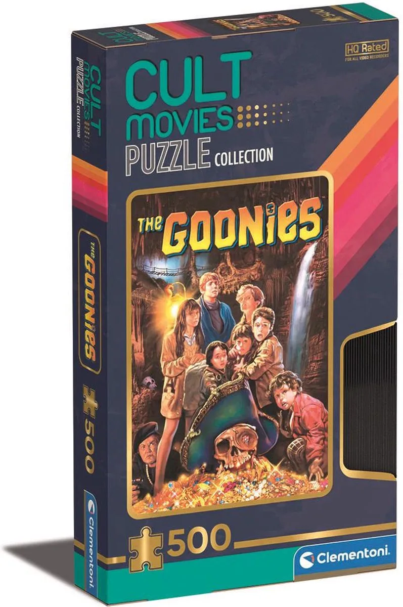 Puzzel - 500 Stukjes - Cult Movies - The Goonies - Puzzel Voor Volwassenen - High Quality Collection van Clementoni, editie Meerkleurig – doos