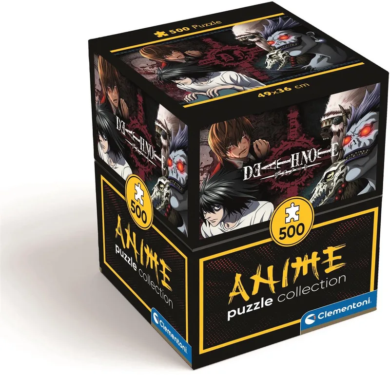 Puzzel - 500 Stukjes - Death Note - Anime collection - Cube - Puzzel Voor Kinderen en Volwassenen van Clementoni, editie Meerkleurig – doos