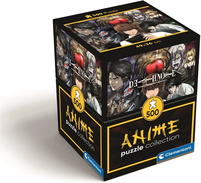 Puzzel - 500 Stukjes - Death Note - Anime collection - Cube - Puzzel Voor Kinderen en Volwassenen van Clementoni, editie Meerkleurig – doos