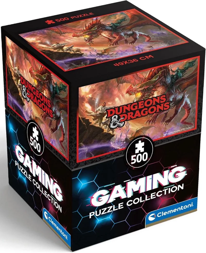 Puzzel - 500 Stukjes - Dungeons & Dragons - Cube - Puzzel Voor Volwassenen van Clementoni, editie Meerkleurig – doos
