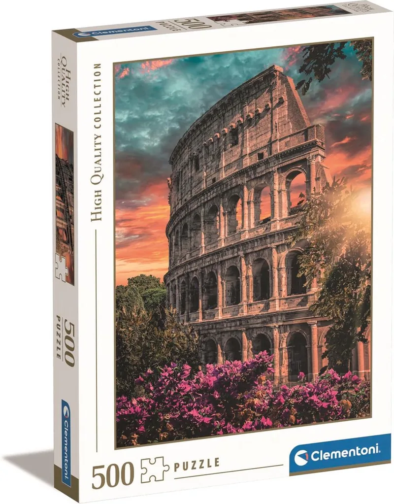Puzzel - 500 Stukjes - Flavian Amphitheatre - Puzzel Voor Volwassenen van Clementoni, editie Meerkleurig – doos