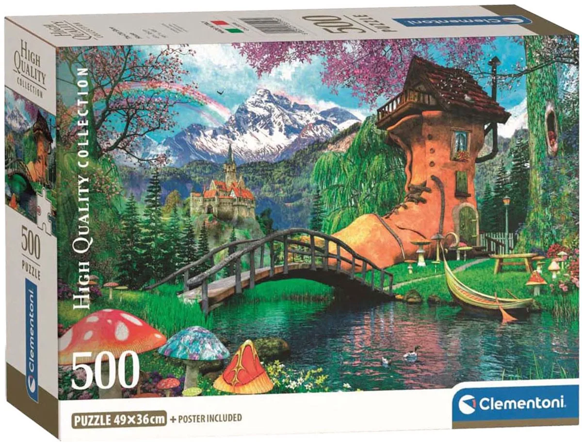 Puzzel - 500 Stukjes - Het Oude Schoenenhuis - Puzzel Voor Volwassenen - High Quality Collection från Clementoni, utgåva Flerfärgad – kartong